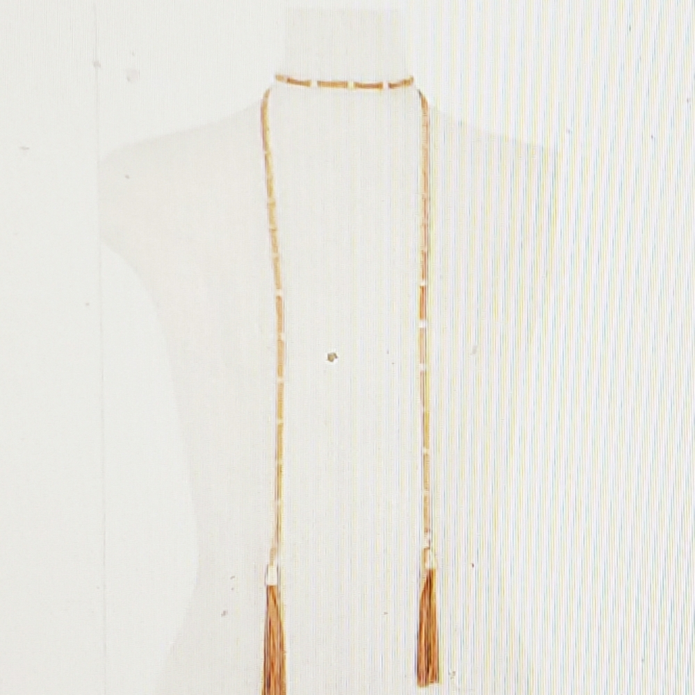 Elongated Station Double Multi Chain Choker